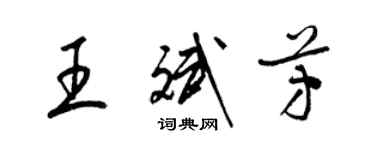 梁锦英王斌芳草书个性签名怎么写