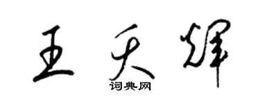 梁锦英王夭辉草书个性签名怎么写