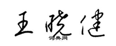 梁锦英王晓健草书个性签名怎么写