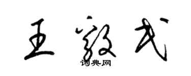 梁锦英王毅民草书个性签名怎么写