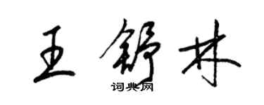 梁锦英王舒林草书个性签名怎么写
