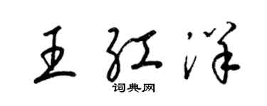 梁锦英王红洋草书个性签名怎么写