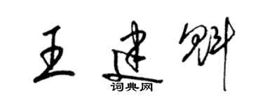 梁锦英王建魁草书个性签名怎么写