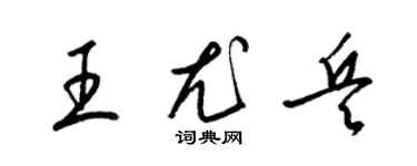 梁锦英王尤兵草书个性签名怎么写