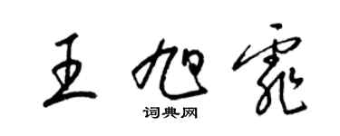 梁锦英王旭霏草书个性签名怎么写