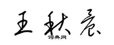 梁锦英王秋晨草书个性签名怎么写