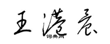 梁锦英王港晨草书个性签名怎么写