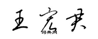 梁锦英王宏君草书个性签名怎么写