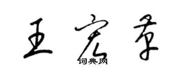 梁锦英王宏革草书个性签名怎么写