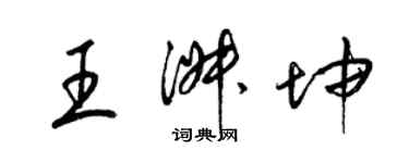 梁锦英王淑坤草书个性签名怎么写