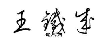 梁锦英王铁成草书个性签名怎么写