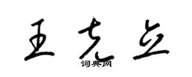 梁锦英王克立草书个性签名怎么写