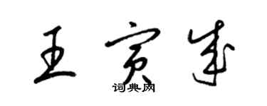 梁锦英王寅成草书个性签名怎么写
