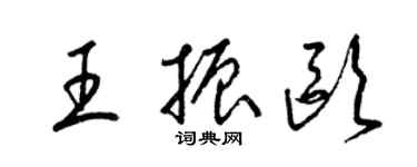 梁锦英王振欧草书个性签名怎么写