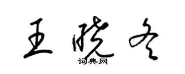 梁锦英王晓冬草书个性签名怎么写
