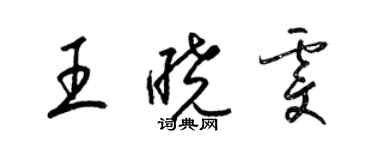梁锦英王晓雯草书个性签名怎么写
