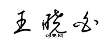 梁锦英王晓白草书个性签名怎么写