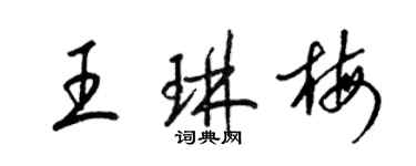 梁锦英王琳梅草书个性签名怎么写