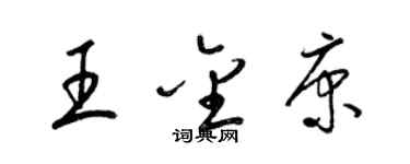 梁锦英王金康草书个性签名怎么写