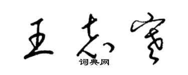 梁锦英王志寒草书个性签名怎么写