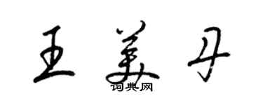 梁锦英王美丹草书个性签名怎么写