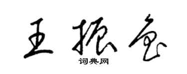 梁锦英王振鲁草书个性签名怎么写