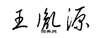 梁锦英王胤源草书个性签名怎么写