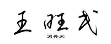 梁锦英王旺民草书个性签名怎么写