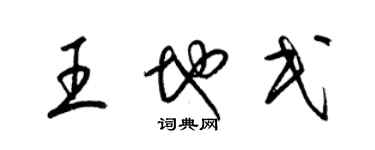 梁锦英王地民草书个性签名怎么写