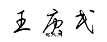 梁锦英王庚民草书个性签名怎么写