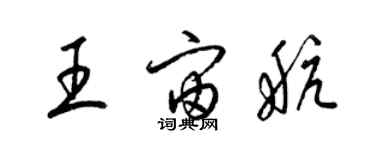 梁锦英王宙航草书个性签名怎么写