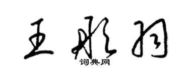 梁锦英王彤羽草书个性签名怎么写