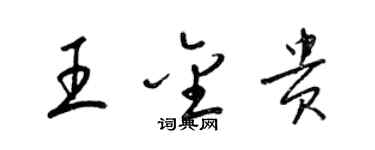 梁锦英王金贵草书个性签名怎么写