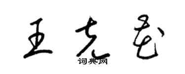梁锦英王克花草书个性签名怎么写
