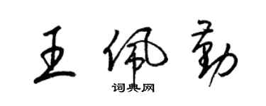 梁锦英王佩勤草书个性签名怎么写