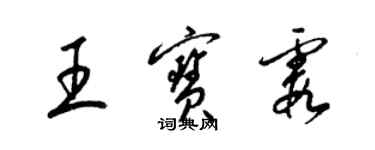 梁锦英王宝霞草书个性签名怎么写