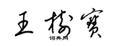 梁锦英王树宝草书个性签名怎么写