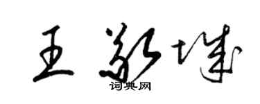 梁锦英王敬城草书个性签名怎么写