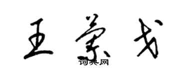 梁锦英王兰戈草书个性签名怎么写