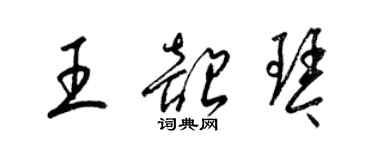 梁锦英王韶琴草书个性签名怎么写