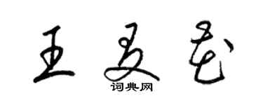 梁锦英王友花草书个性签名怎么写