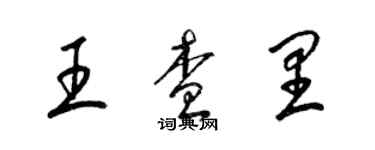 梁锦英王查里草书个性签名怎么写