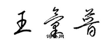 梁锦英王汇普草书个性签名怎么写