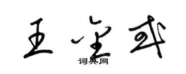 梁锦英王金或草书个性签名怎么写