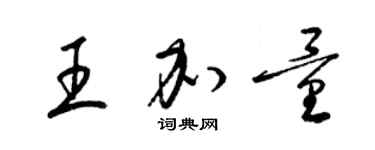 梁锦英王加量草书个性签名怎么写