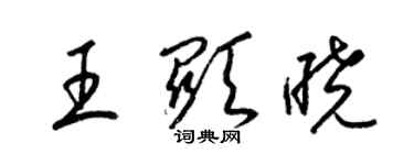 梁锦英王显晓草书个性签名怎么写