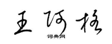 梁锦英王阿格草书个性签名怎么写