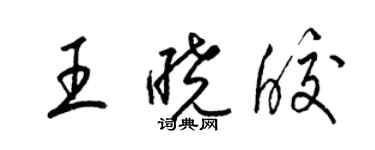 梁锦英王晓皎草书个性签名怎么写