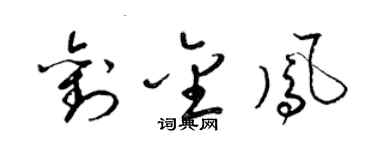 梁锦英刘金凤草书个性签名怎么写