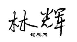 曾庆福林辉行书个性签名怎么写